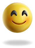 Happy face emoji